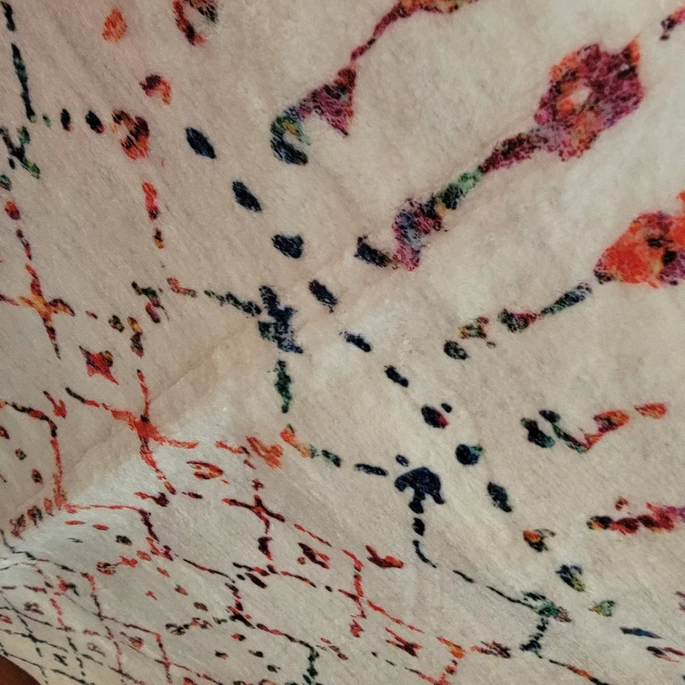 Colorful Patterned Textile Morrocan Style Rug - Picture 2 of 4